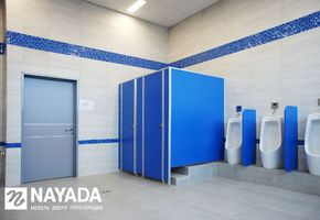 Туалетные перегородки в проекте Футбольный манеж «Футбол-Арена Енисей»