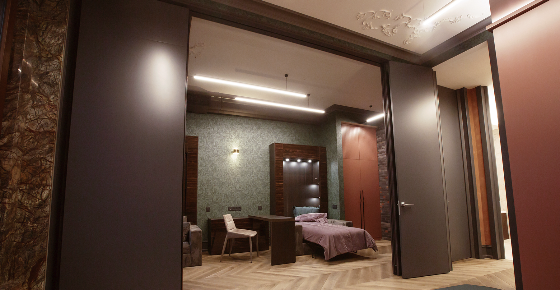 Фото проекта: Проект Nayada по установке раздвижных перегородок в элитных апартаментах. Изображение № 3