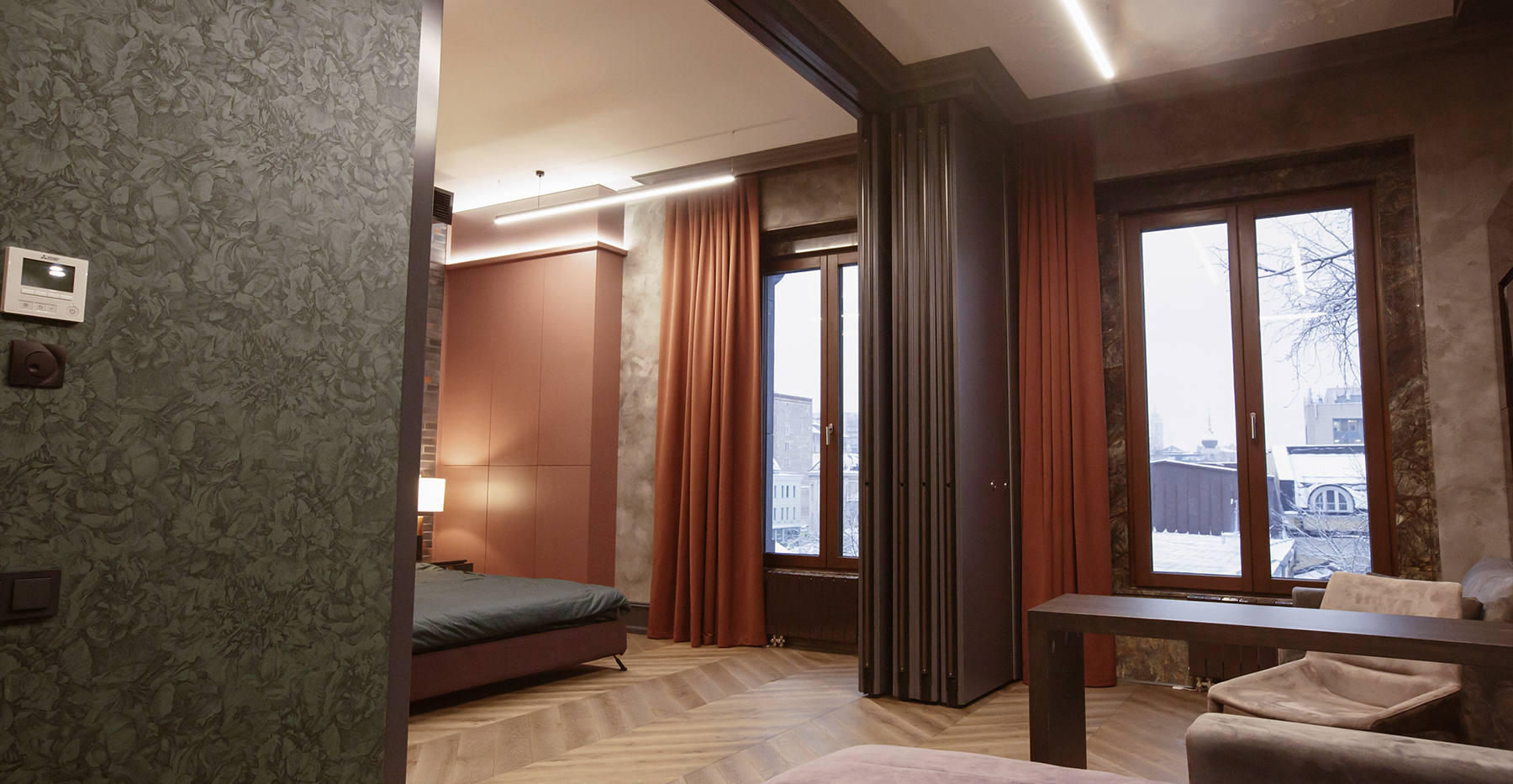 Фото проекта: Проект Nayada по установке раздвижных перегородок в элитных апартаментах. Изображение № 5