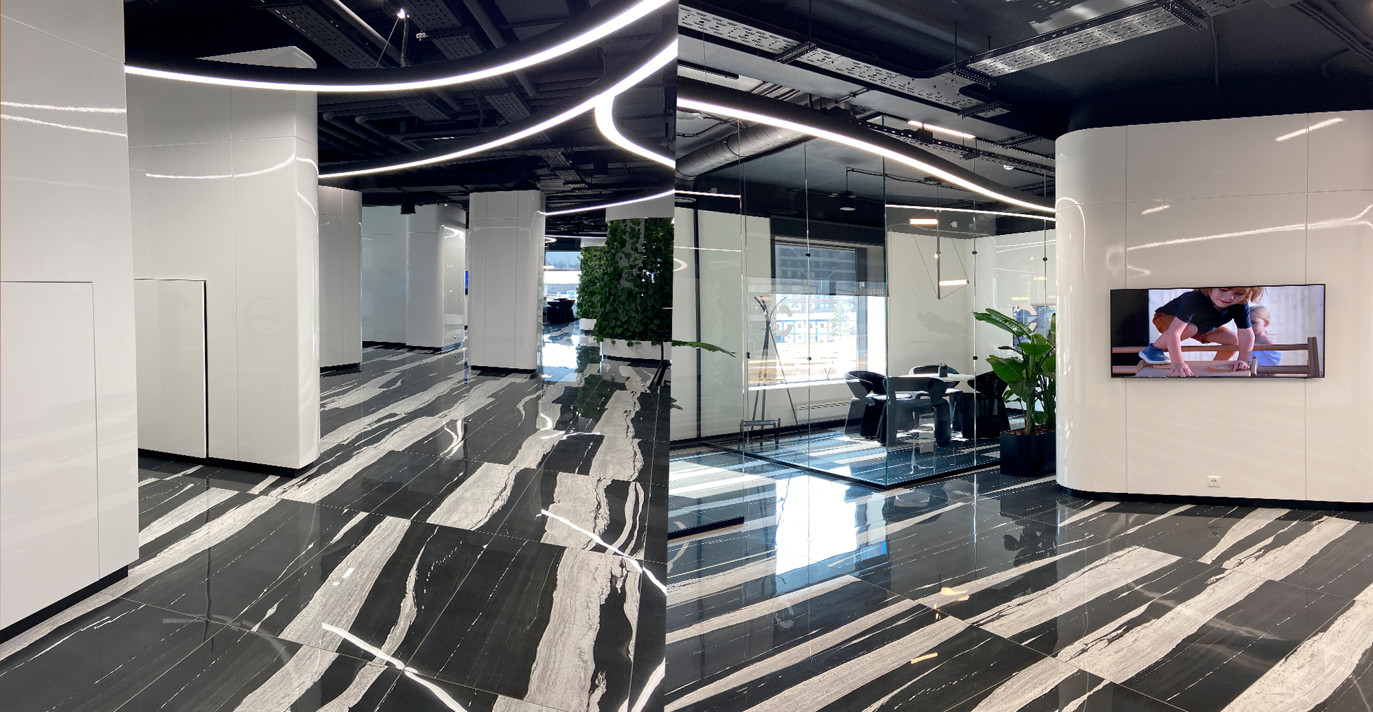 Фото проекта: Проект Nayada по установке цельностеклянных перегородок в ЖК &laquo;Символ&raquo;. Изображение № 2