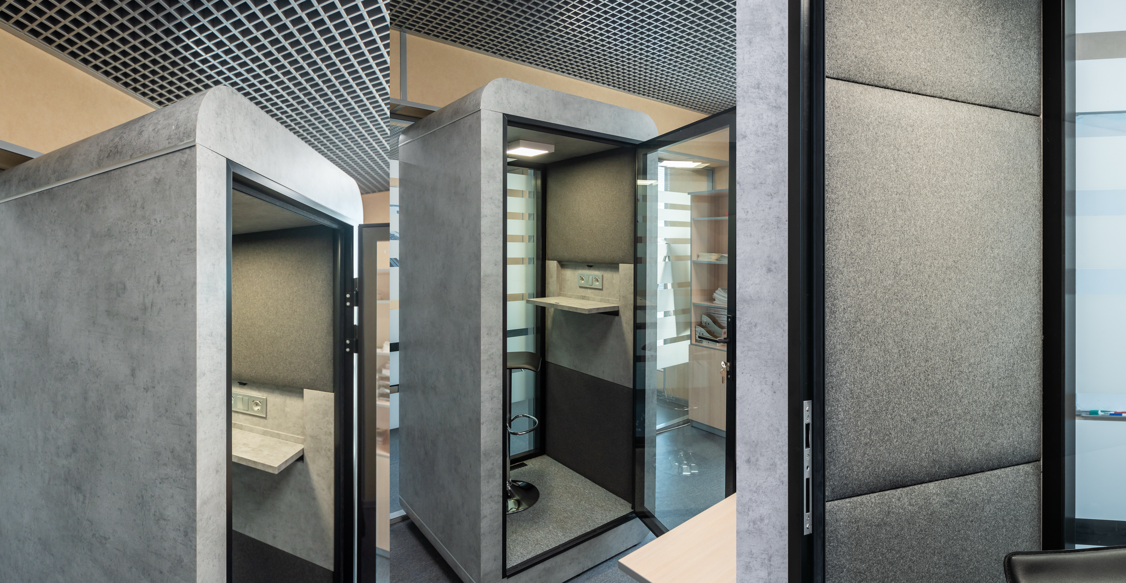 Фото проекта: Nayada установила акустическую переговорную кабину SP2 в офисе ЮЕ-Интернейшнл. Изображение № 5